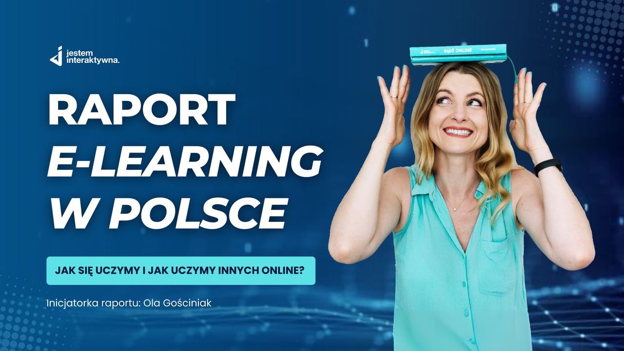 Plakat o raporcie "E-learning w Polsce"