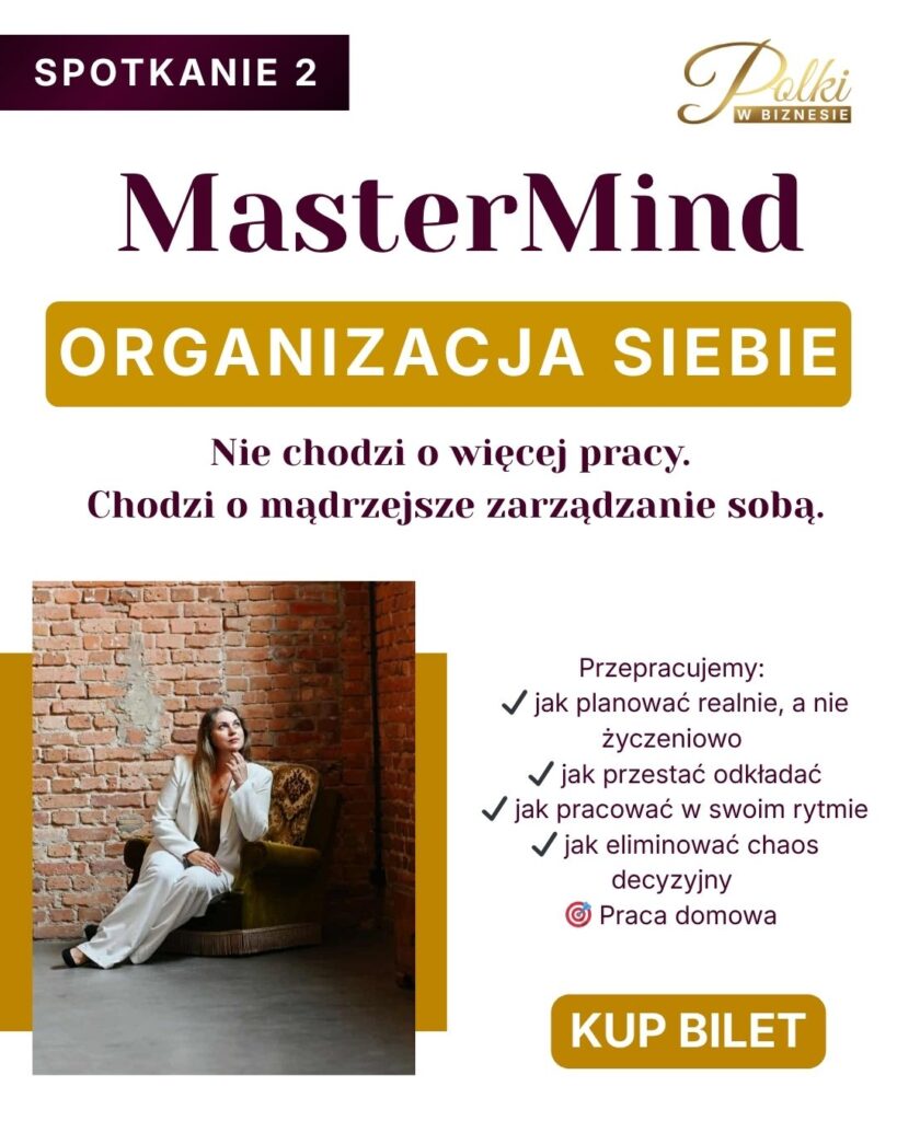MasterMind - Organizacja siebie